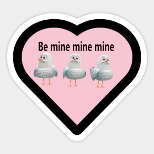 Valentines seagulls Sticker